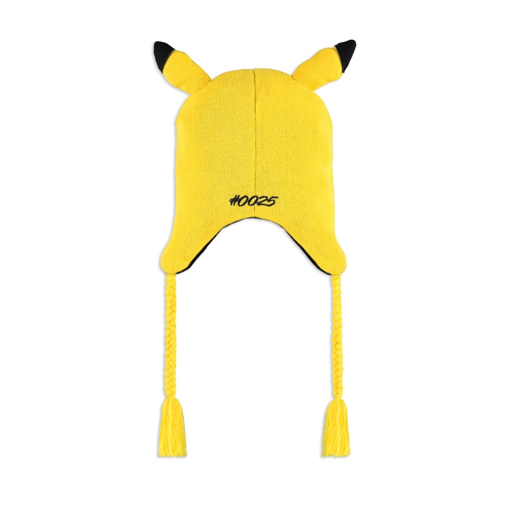 Pokémon - Novelty Pikachu Knitted Sherpa Laplander Mütze - Gelb